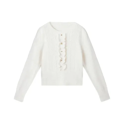 XIANGYING Белый Женский Свитер