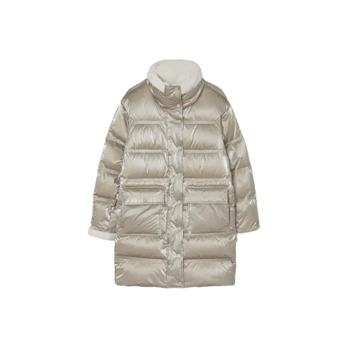 GUESS Gold Women's Down Jackets GUESS Золотые Женские Пуховики