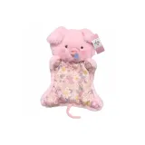 Розовый, свинка, материал, сумка