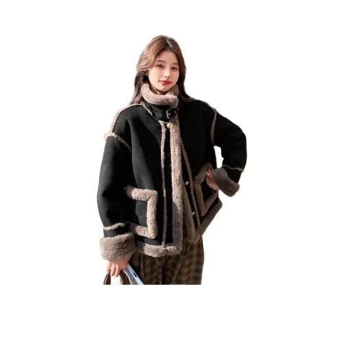 Black Women's Coat Черное женское пальто