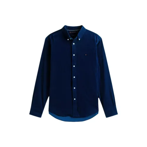 Tommy Hilfiger Морской Синий Мужские Рубашки