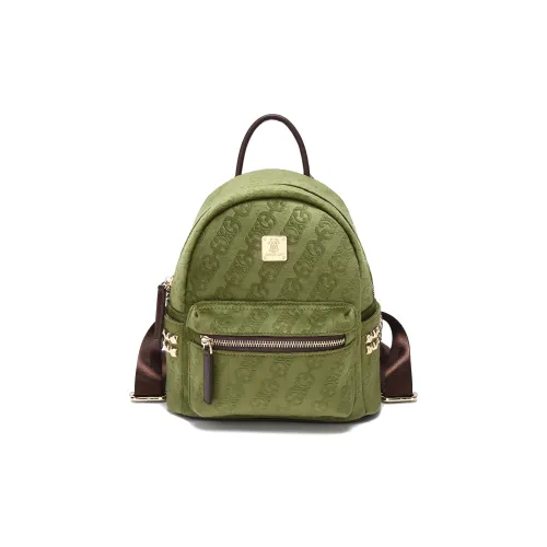 Carit Koty ПУ (полиуретан) Рюкзак Стандартный Женский Винтажный Зеленый