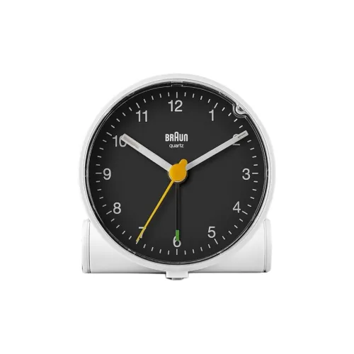 BRAUN Кварцевый механизм пластик будильник унисекс черный