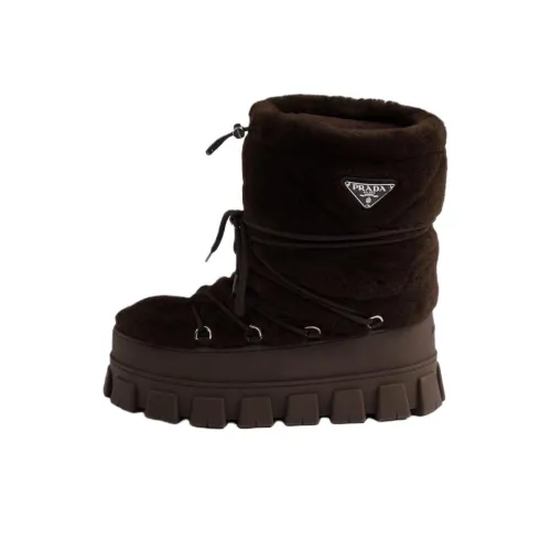 PRADA Сноубутсы Унисекс Темно-коричневый