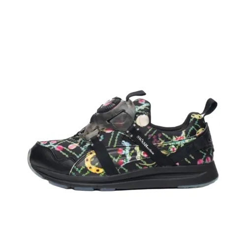 HAAST Disc X PUMA Swash Износостойкий Низкий Топ Повседневная Обувь Женская Черная