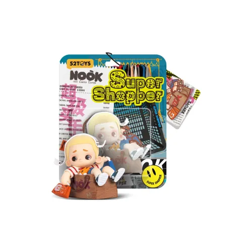 52TOYS NOOK 100% Ограниченный Супер Edition Прозрачный Слепой Бокс с Карточкой