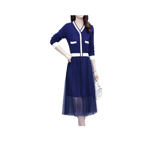 Mapping Длинное платье с длинными рукавами женское