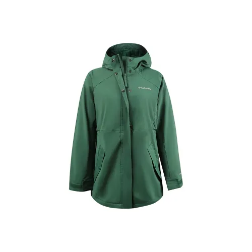 Columbia совместный бренд Термическая ветровка Женская Моховый зеленый
