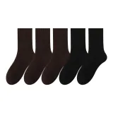 [5 упаковок] Темно-коричневый 3 + Черный 2