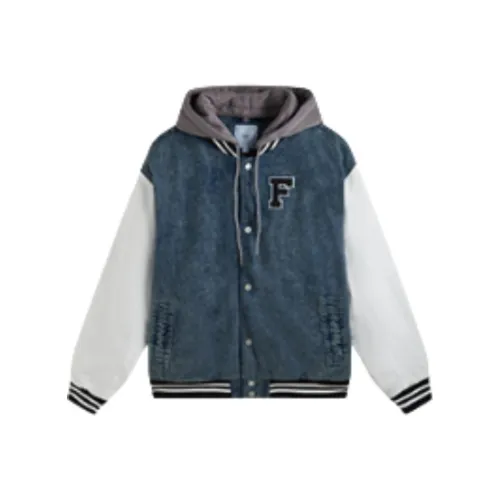 FUN Пуховая куртка Мужская Джинсовый синий