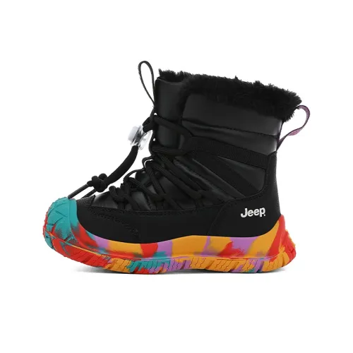 Jeep Slip-resistant Anti KICK Abrasion-resistant Waterproof Thermal MID Snow Boots Child