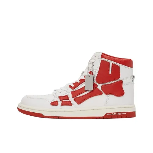 AMIRI Skel Топ Hi Стильные Скейтбординги Мужской Белый Красный