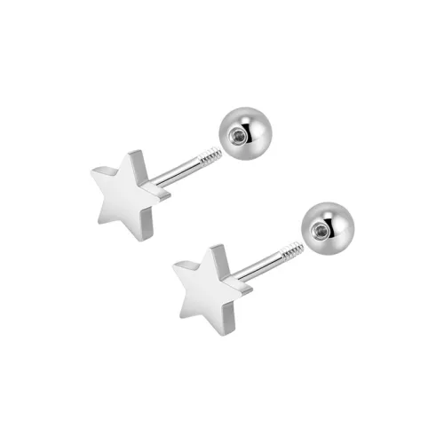 Серьги-гвоздики LELC из титанового стального сплава унисекс