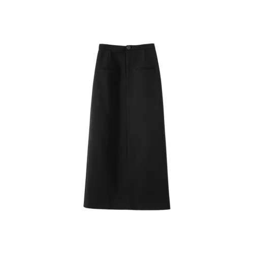 Late White Повседневный Длинный Юбка Женские