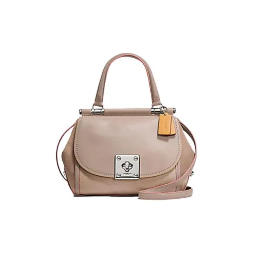 COACH Drifter Кожа с Замша Сумка через плечо Сумка на плечо Средняя Женская Серебряный Камень