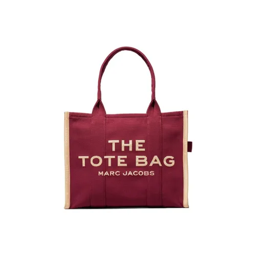 MARC JACOBS The Traveler Ткани вязаные Жаккард Тоут Сумка Сумка для покупок Сумка Сумка через плечо Большая Женская Бургунди Мультиколор
