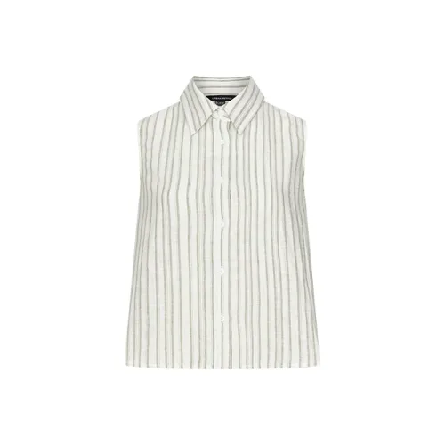 URBAN REVIVO Светло-зеленые полосы Женские рубашки