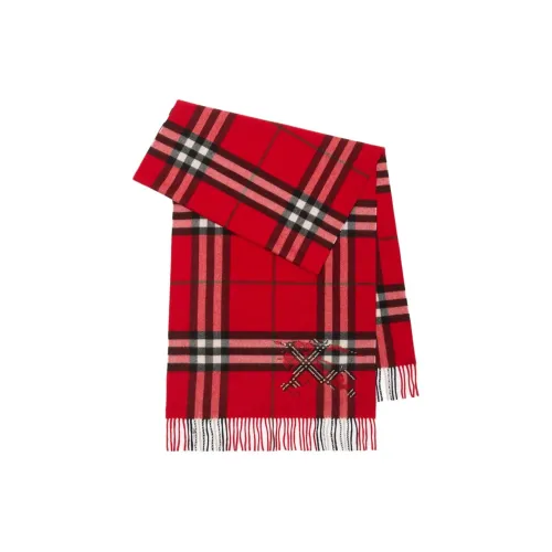 Burberry Кашемир Вязаные Шарфы Женские Почтово-Красный