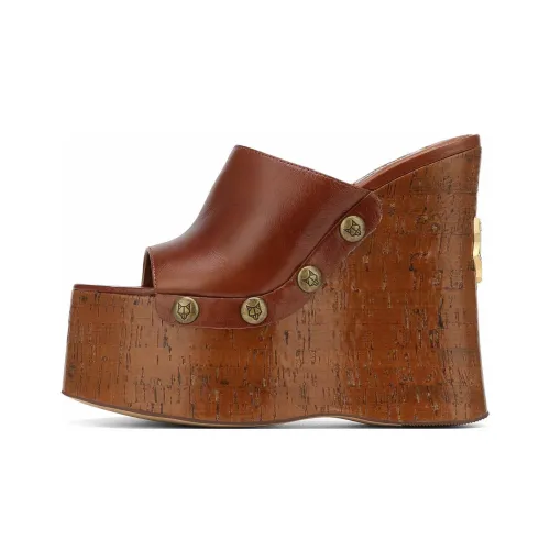 Naked Wolfe Слипоны Женские Коричневый