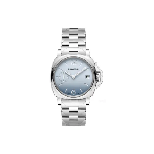 PANERAI LUMINOR DUE LUMINO Collection Автоматический Механический Механизм Унисекс Часы 38 мм Синий Циферблат