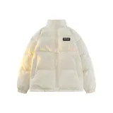 Белый хлопковый пуховик