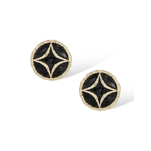 Серьги-гвоздики Retro Chic из покрытого золотом латуни женские