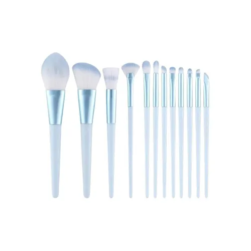 Stubborn 12 шт Набор кистей для макияжа Гиацинт Фиолетовый Dew Синий Мягкая щетина Кисть для пудры Кисть для румян Кисти для контуринга