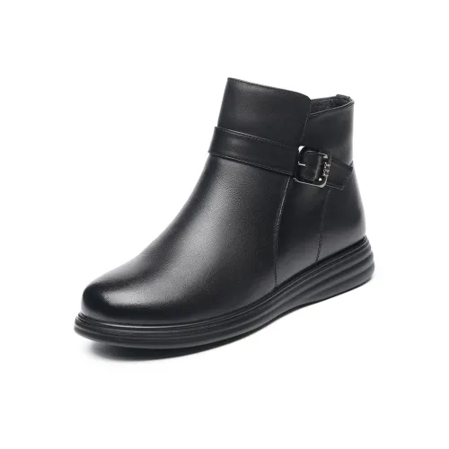 AOKANG Ботильоны Black Женские