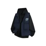 Темно-синий синий жилет + флисовая подкладка, черный WY-синий лед, металл, акула