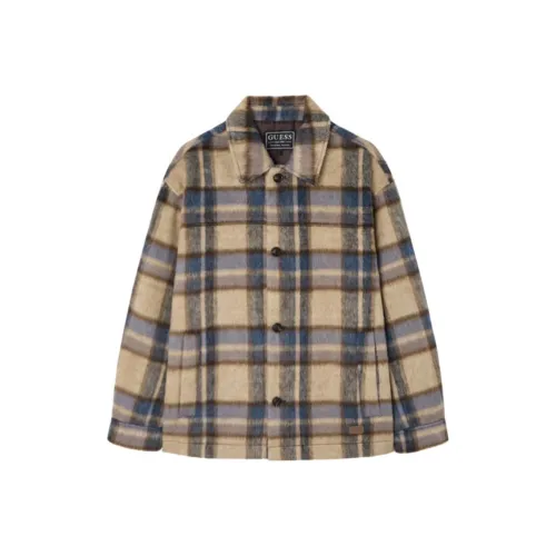 GUESS Light Beige Unisex Shirt GUESS Светло-бежевый унисекс рубашка