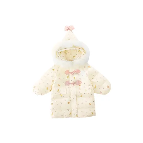 Meter Пуховик Осенний Зимний Комплект Детский Кнопка из бычьего рога Меховой воротник