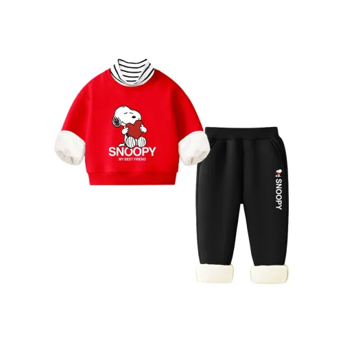 SNOOPY Повседневная спортивная одежда двухкомпонентный комплект для детей в возрасте 3-7 лет