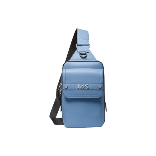 MICHAEL KORS Коровья кожа Сумка через плечо Средняя Мужская Светло-синяя