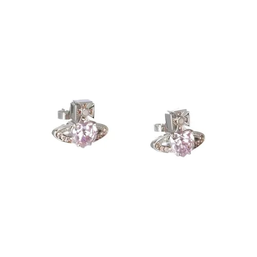 Vivienne Westwood Латунь Кристалл Серьги Женские Серебристые