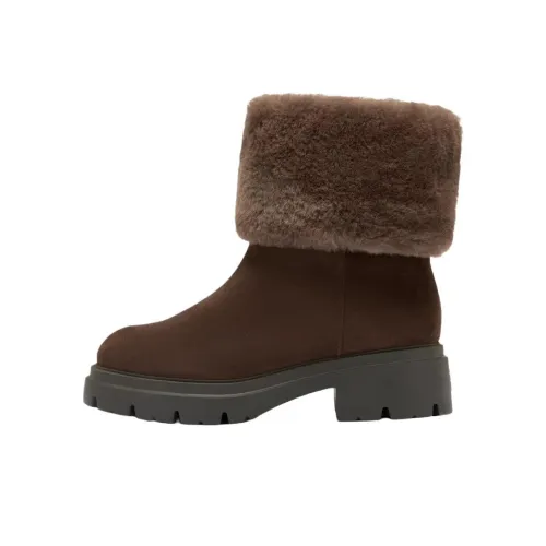 Stuart Weitzman SW Hudson Короткий Сноубутсы Женские Коричневый