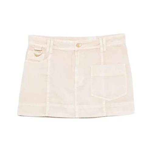 Aje Экрю Женские Джинсовые Юбки-Куртки