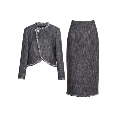 ROEYSHOUSE Carbon Gray Женские Комплекты с Юбкой