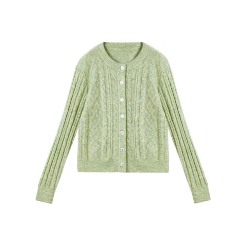 XIANGYING Кремовый Белый Зеленый Женский Трикотаж