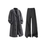 Темно-серый + черный костюм брюки