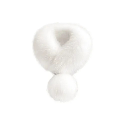 Барби Искусственный мех Вязаные шарфы Женские