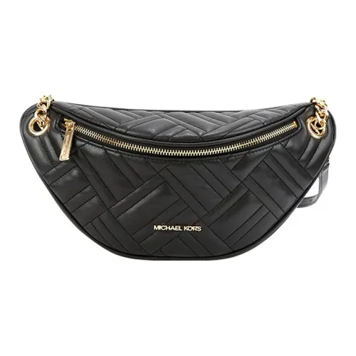 MICHAEL KORS Peyton Кожа Бананка Большая Женская Черная