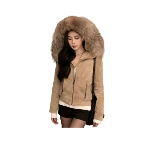 HNUF Хаки Пальто Женские Куртки