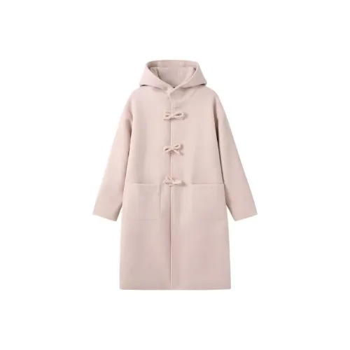 EMDPN Розовое Женское Пальто
