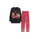 Темно-серый клубничный медведь (половина плюшевый)