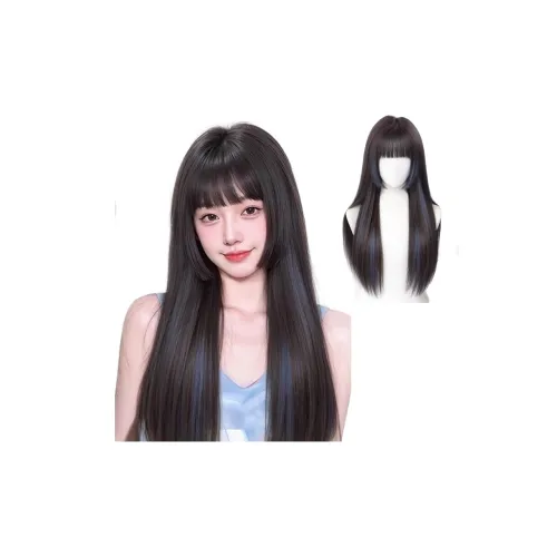 TIANKONGSHU Японский Аниме Feel Принцесса Cut Парики Смешанный Шелк Длинные Прямые Волосы