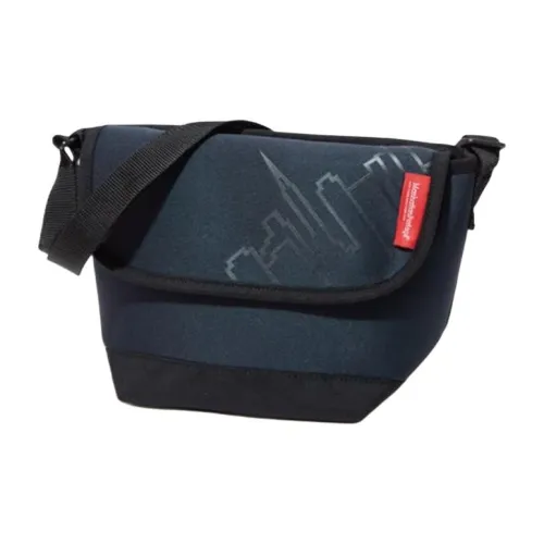 Manhattan Portage Neoprene Crossbody Bag Shoulder Bag Mini Unisex Marine Blue Black Манхэттен Портедж Неопреновая Сумка через плечо Сумка на плечо Мини Унисекс Морской Синий Черный