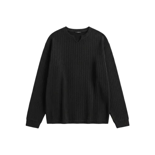 GANGZAI Длинный рукав Т-рубашка Унисекс