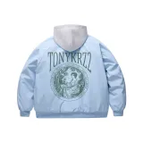 Светло-синий [MY1099 Утолщенный пуховик](С подарками: высококачественный плотный бело-серый свитшот с фотокемией)