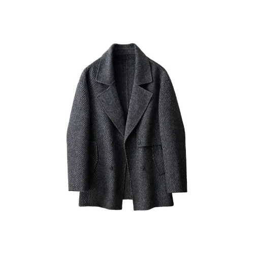 FAKE UINTAGE Черный Серый Цвет Унисекс Пальто
