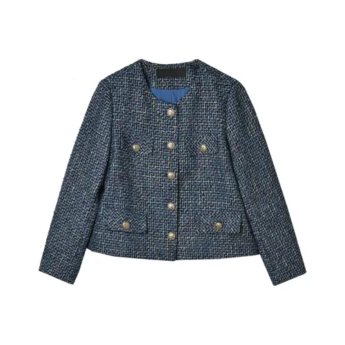 Mapping Синяя клетка Женское короткое пальто